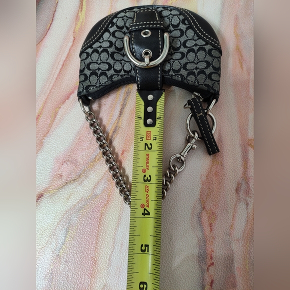 Authentic Coach Signature Mini Soho Pouch Charm Keychain Y2K - Picture 10 of 14